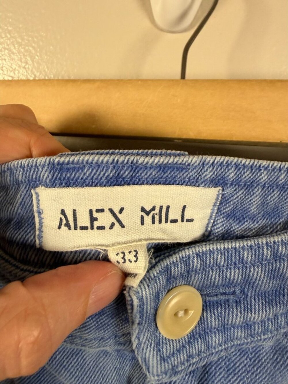 Alex Mill Painter Jeans Mens Size 33 Utility Carpenter Light Denim Wash Blue - Picture 3 of 11